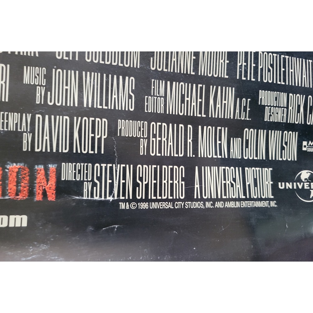 Vintage 1996 The Lost World Jurassic Park Movie Poster Original Teaser 27x40 - Picture 5 of 6